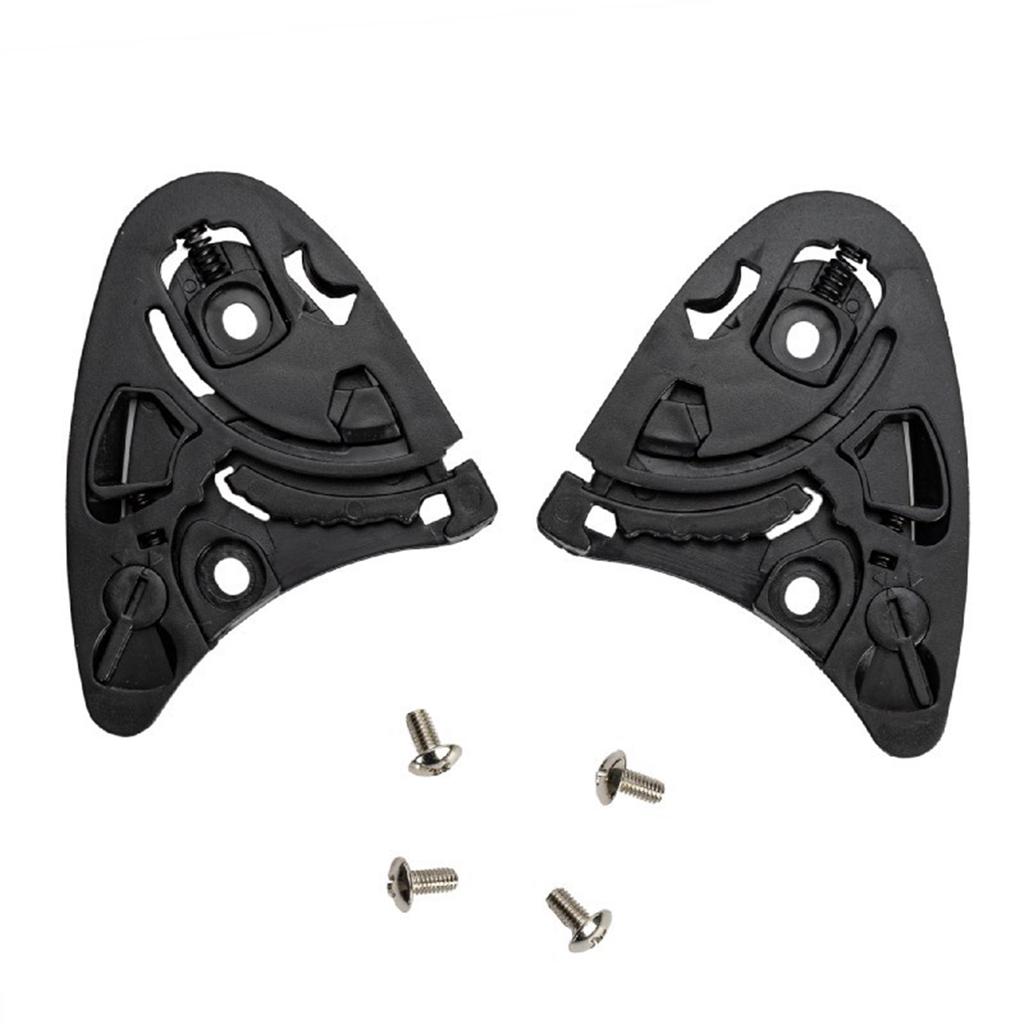 1 Paire Visière Casque Moto Bouclier Base d'Engrenage Support Lentille Pour Casques NXR2 X15 Base de Fixation Lentille