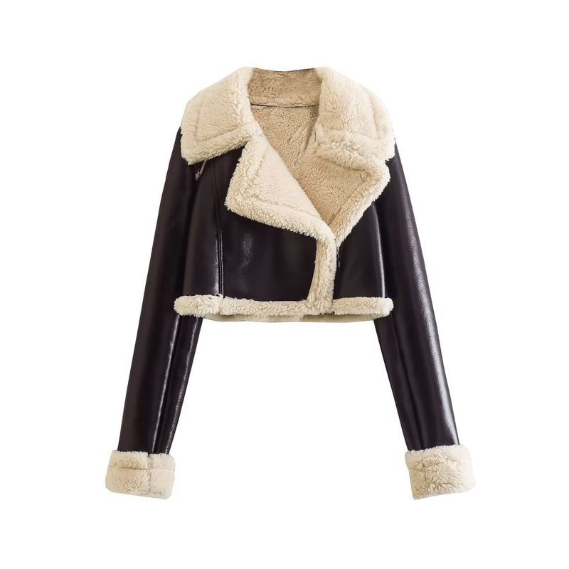 Fashion Kaslead Lapel Short Jacket Outwear