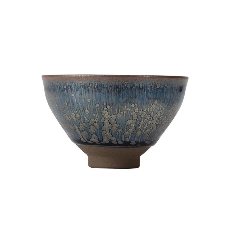 Edenus Handmade Blue Oil Spot Jian Zhan Teacup