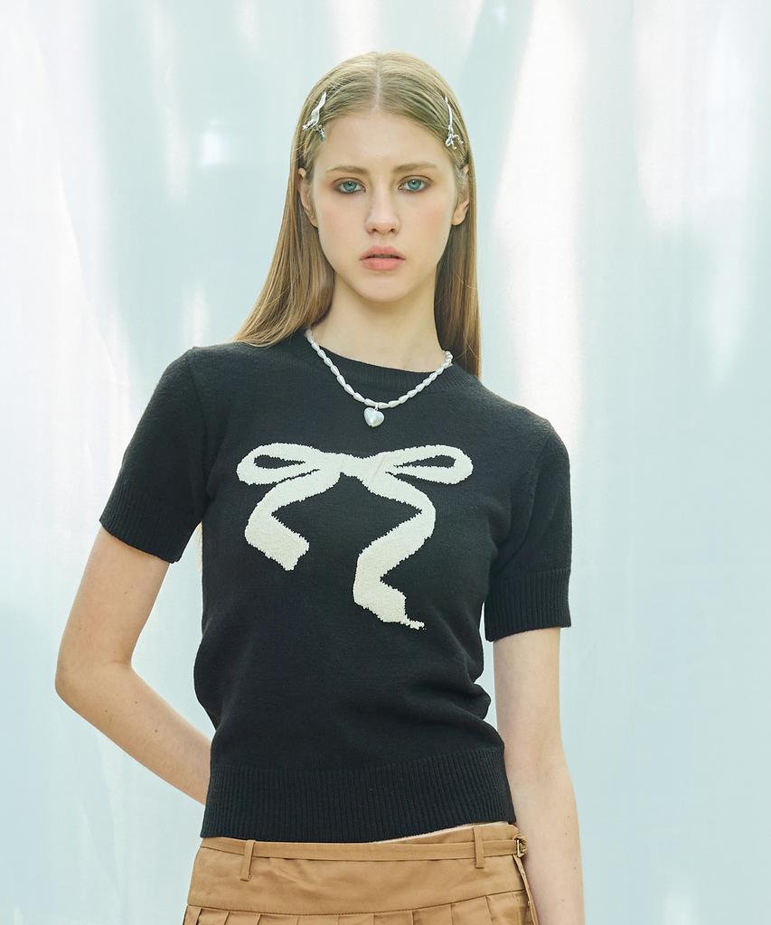 LARTIGENT L9 Ribbon Mix Half Knit(Black)