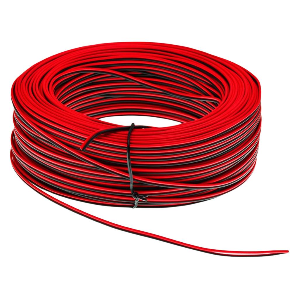 Flerbruks 80m 22AWG Dobbelleder Elektrisk Ledning Dekorasjon for LED-striper og Prosjekter i Livlig Farge