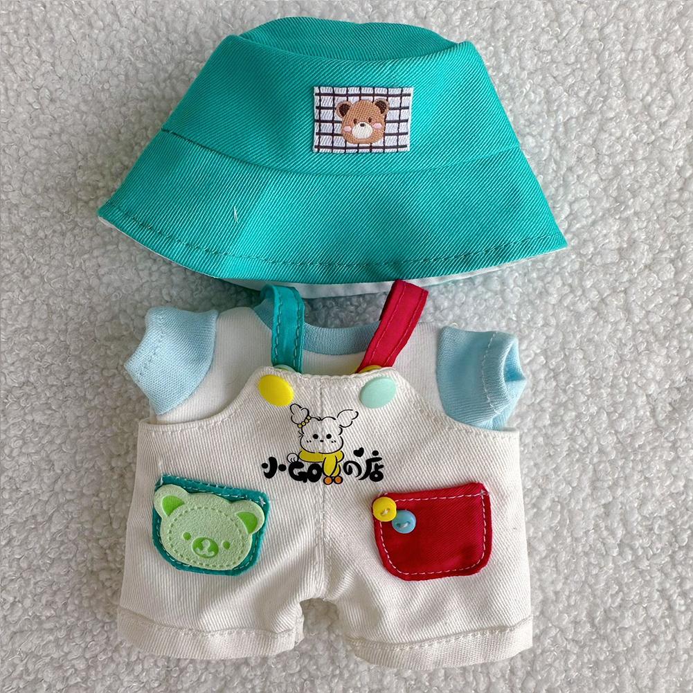 For 17cm Labubu Doll Clothes Fashion Clothes Overalls Doll Clothes Color Match Shorts Dolls Accessories Cute Decoration Little Clothes