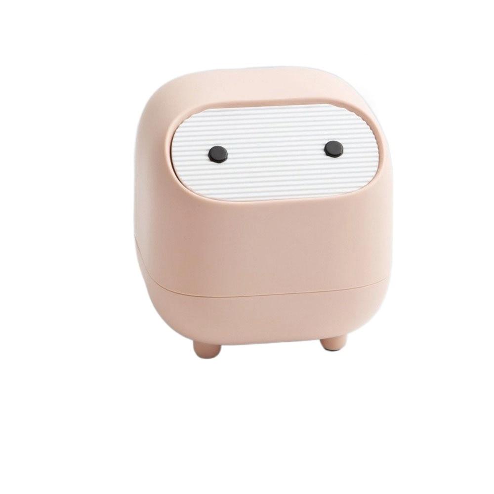 Mini Small Trash Can Press Type Garbage Container Cute Desktop Trash Bin Household
