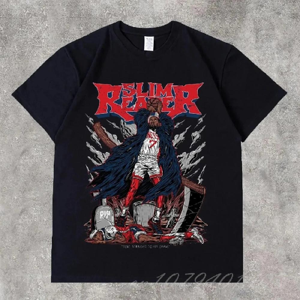 

Basketball Fancy Dunk Graphic Printed Sports TShirt Men Women Hip Hop Streetwear Fashion Short Sleeve OverSize Tee Shirt Tops4 XXXXXL чорний