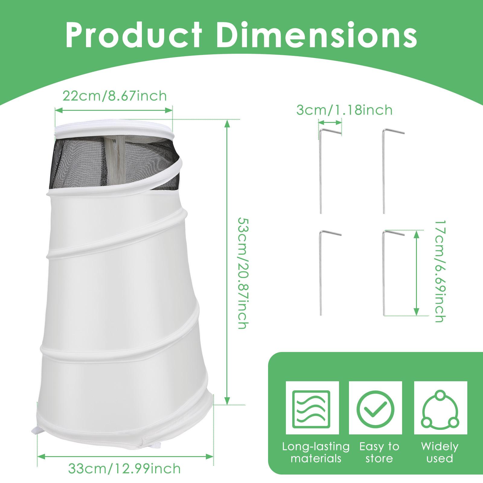 

1/2 шт. Зимний чехол для растений Всплывающий Зимний чехол для растительности от заморозков Дышащая садовая палатка для защиты от заморозков Защитный чехол для роз