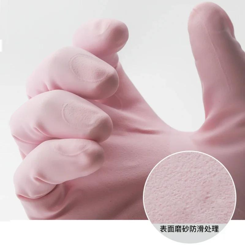 Non-slip Cleaning Gloves Durable Household Kitchen Gadgets Soft Cleaning Glove Washing Rubber Dishwashing Gloves Safe Material