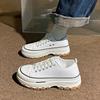 2024 New Women Canvas Flat Shoes Spring and Autumn Fashion Thick Soled Canvas Height Increasing Women Casual Sports Shoes