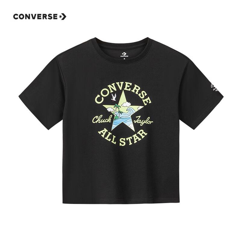 Converse Unisex Kids' Star Pattern Short Sleeve T-Shirt