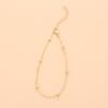 Trendy Oversized Rund Perlekjede Ankelkjede for Kvinner - Minimalistisk Mote