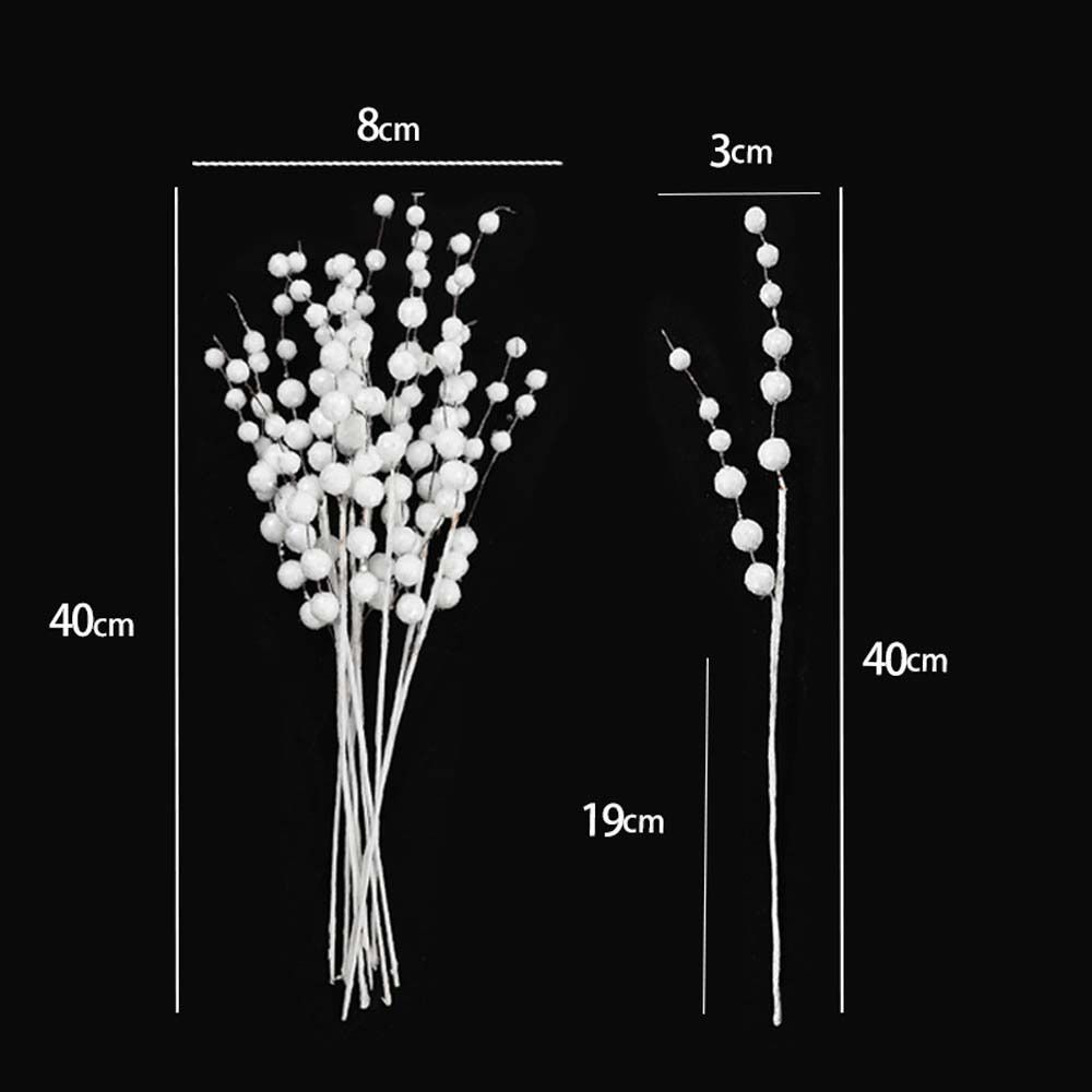 10PCS Sequins Artificial Christmas Glitter Branches  Wedding Party Supplies