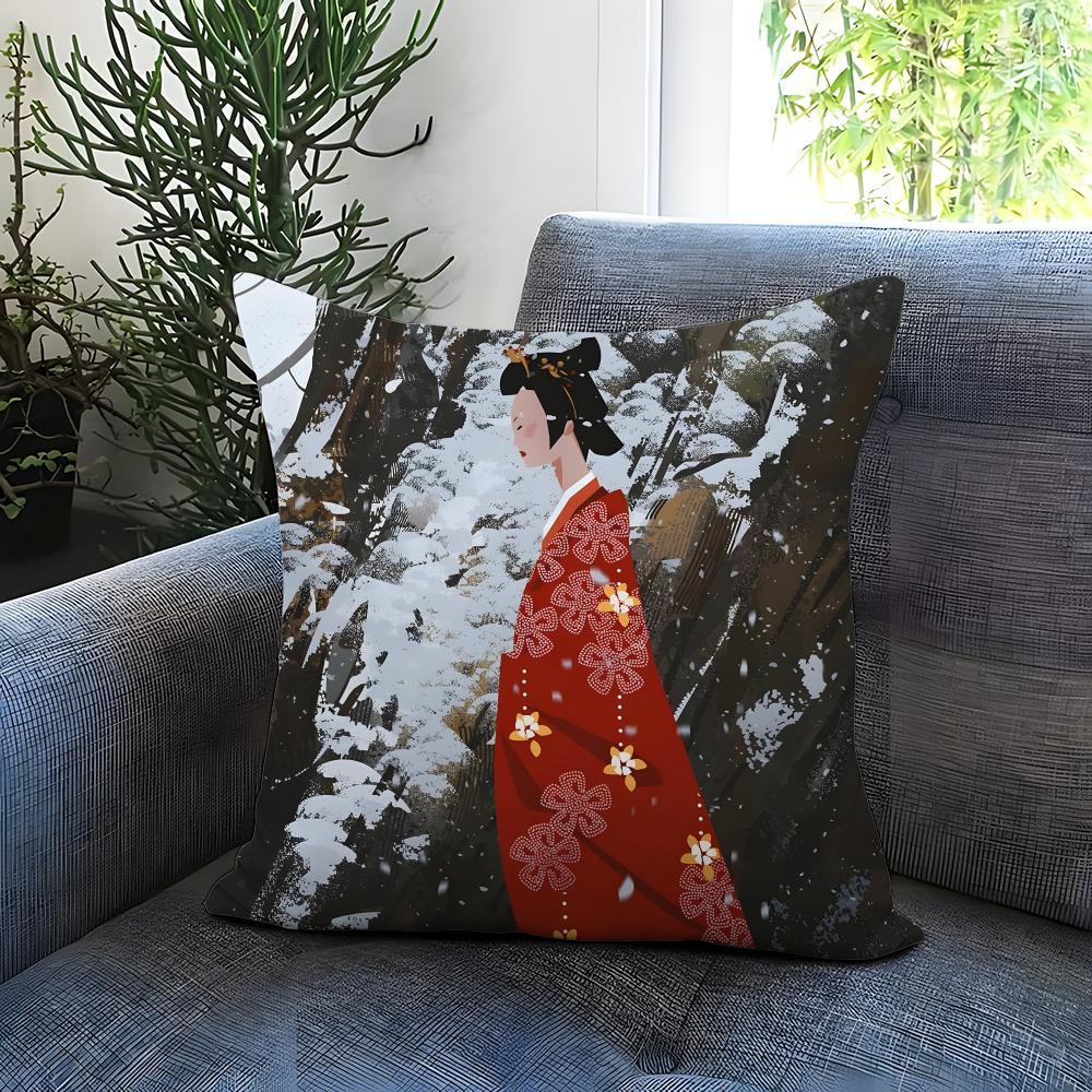 

POPULAR B-BBlue Eye Samuraii Cushion Cover Comfortable Reversible Pillow Cover Ideal for Car Sofa Bedroom & Beyond 30cmx30cm