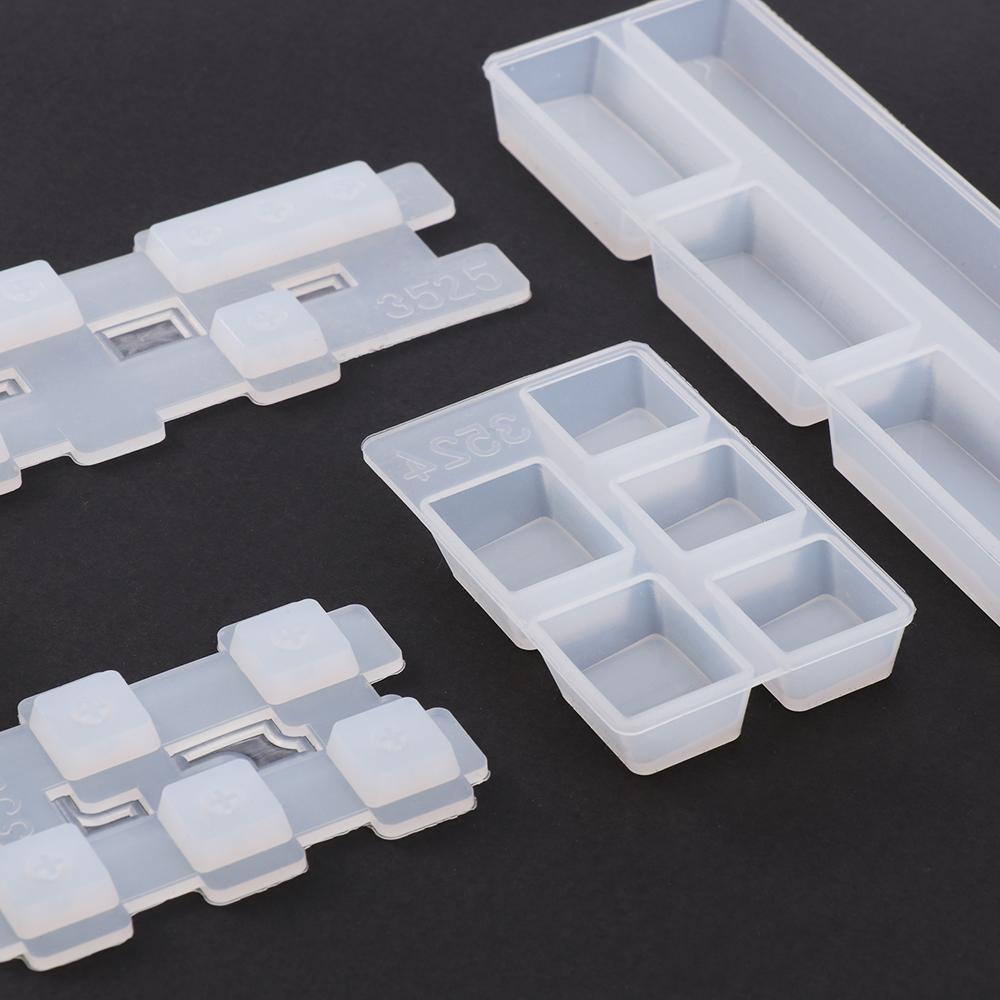 Crystal Mechanical Keyboard Key Cap Resin Mold Silicone Mould Resin Making Tools Keyboard Molds