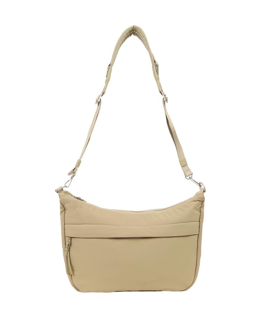 Vlot Cinch Strap Hobo Bag [Beige]