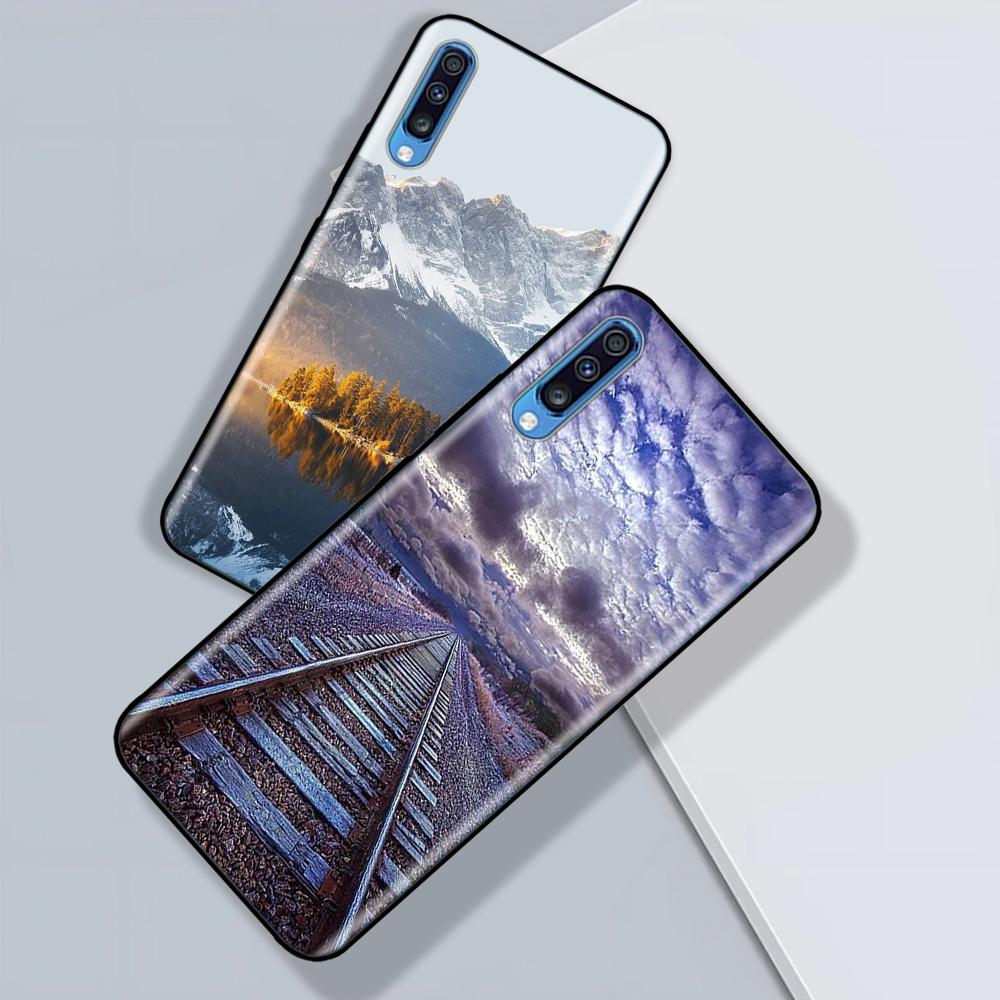 Cover For Samsung Galaxy A70 Soft Smooth Liquid Silicone Full Protection Anti Choc Bumper For Samsung A70 Case A 70 A705F Fundas