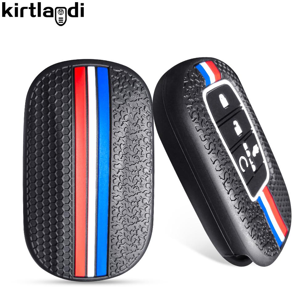 Silicone Car Key Cover Shell Key Case Holder For Honda Civic Accord City Vezel CRV Freed HRV Civic 11th Gen G11 Auto Accessories