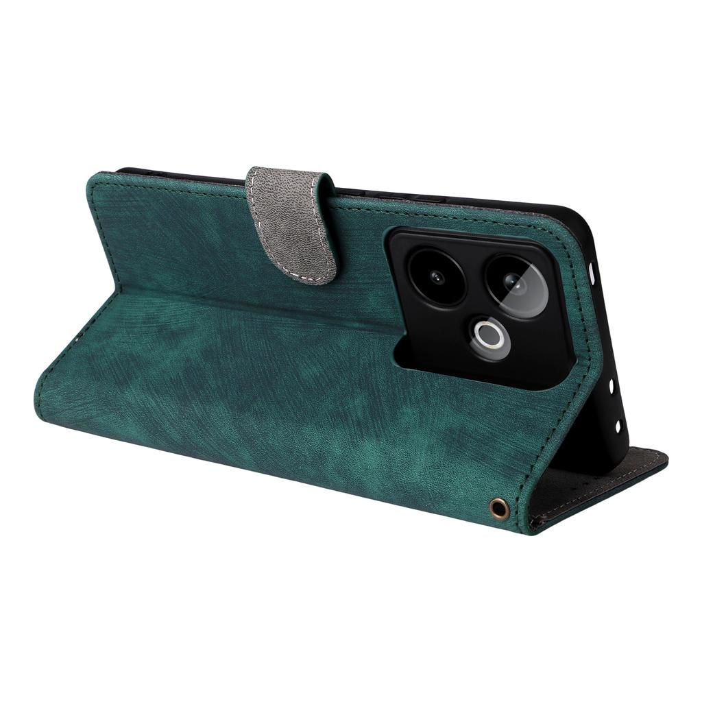 For Realme GT 7 5G Case Wallet RFID Blocking PU Leather Phone Cover Stand with Strap