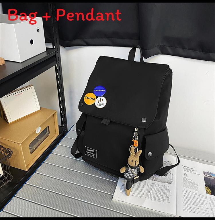 

Urban Fashion Large Capacity Backpack With Anti Shock Nylon Material For Leisure And School Use чёрный