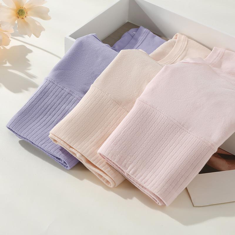 Fentenggan Xinjiang Cotton High Waist and Waist 3-Pack with Mulberry Silk Bottom and Breathable Triangle Pants for Women's Underwear