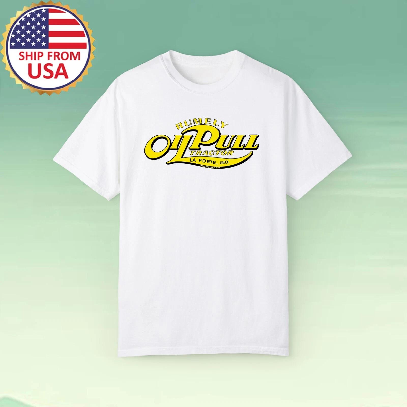 Rumely Oil Pull Tractor Men s White Size S-5XL 4XL