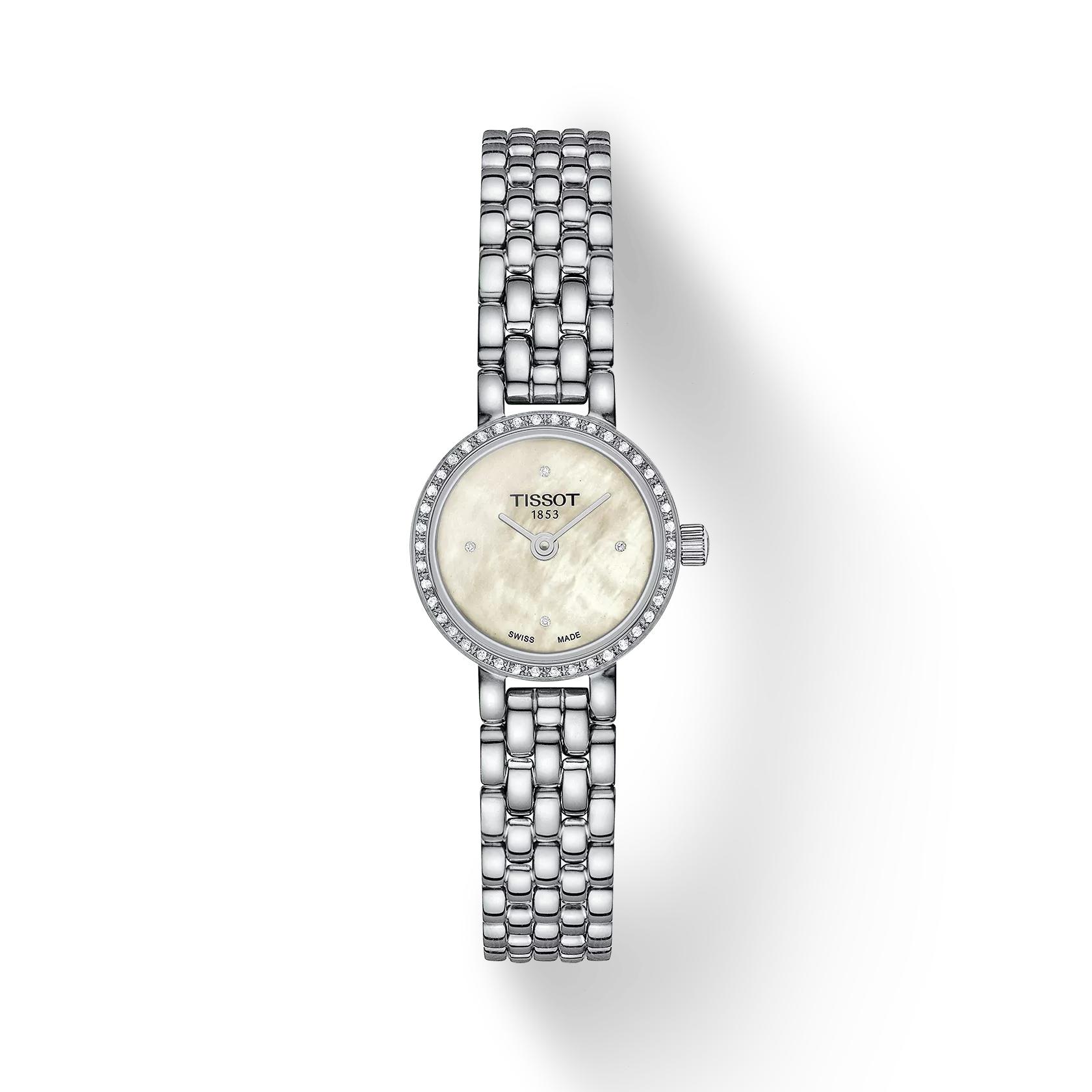 

Чоловічий модний годинник Tissot з нержавіючої сталі з циферблатом з білого перламутру T140.009.61.116.00 білий