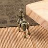 Copper War Horse Figurines Miniatures Lucky Feng Shui Home Decorations Crafts Accessories Desktop Ornaments Brass Tea Pets