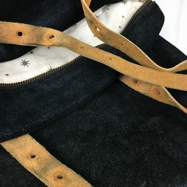 polder Shoulder Tote Bag Black with Lame Effect(USED)