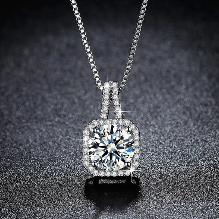 925 Sterling Silver AAA Zircon Necklace Chain High Quality Fashion Jewelry For Women Men Wedding Birthday Party Gift