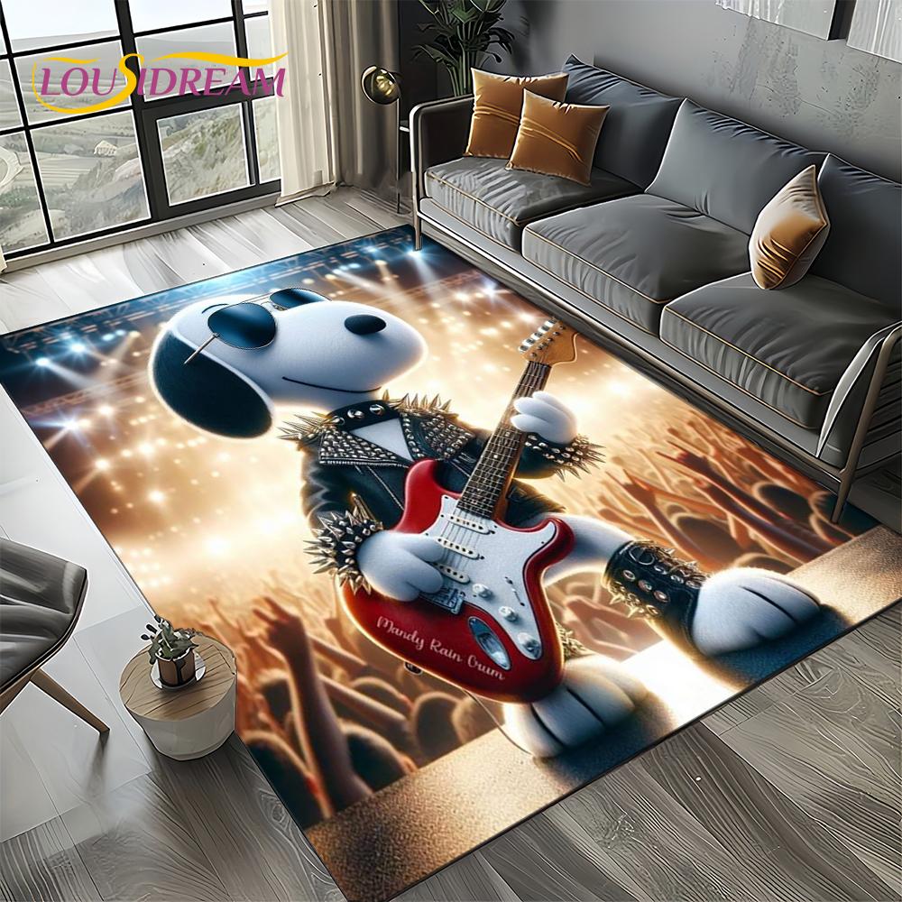 27 Style Cute Snoopy Dog Cartoon Carpet Rug for Bedroom Living Room Home Sofa Decoration,kids Game Large Decor Floor Mat Gift 3D