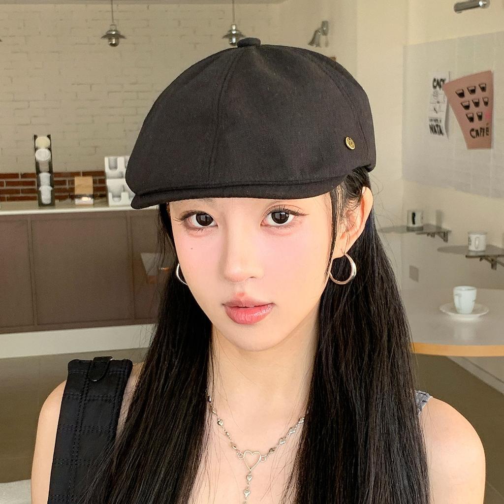 British Style Retro Forward Hat, Women'S High Sense Of Fashion Temperament, Anti-Wearing Beret, Literary Newsboy Painter Hat