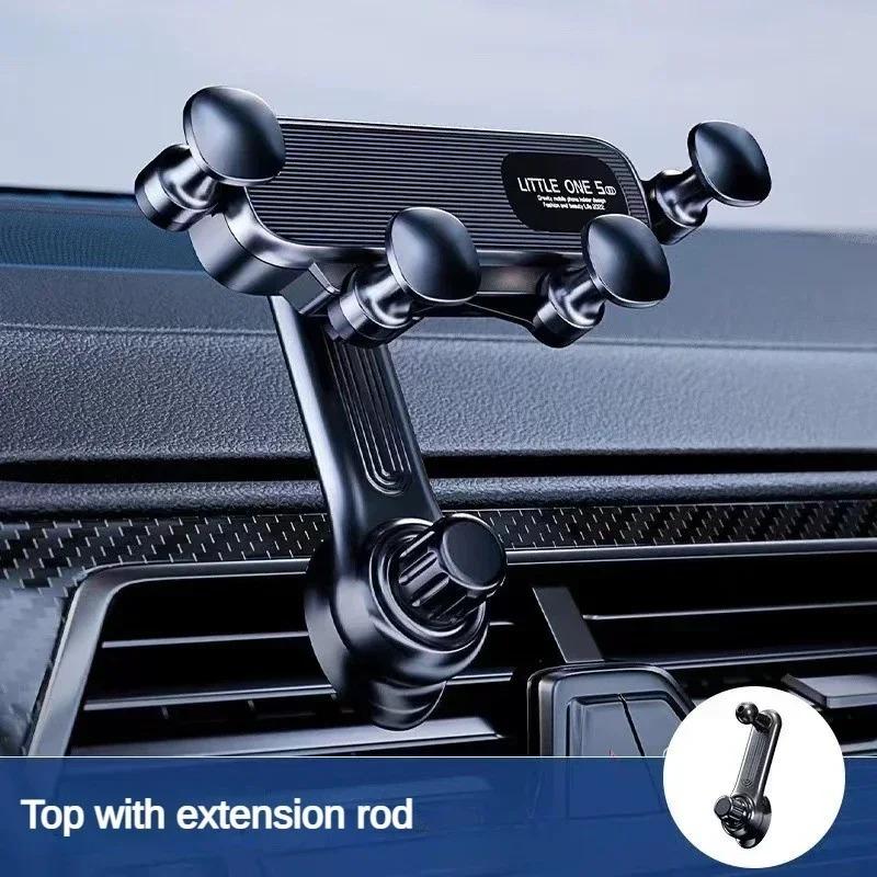 1 Stück Gravitations-Autohalterung für Mobiltelefone - Starke Lüftungsschlitz-Klemme für sicheren Halt, Verstellbarer Handy-Ständer für Freisprechfunktion