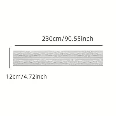 1PC 2.3m/90.55inch Self-adhesive Wall Stickers Decorative Ceiling Corner Line Yin Corner Line Stickers
