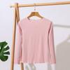 Spring Women T-shirt Long Sleeve Solid Lady Tee Tops Elasticity Slim Cotton Tshirt Female Clothes