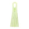 Elegant Multi-Color Satin Halter V-Neck Summer Dress for Women