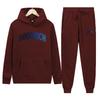 Hoodrich Neues grenzüberschreitendes Sportbekleidungsset: Hoodie & Sweatshirt mit Muster Zweiteiler