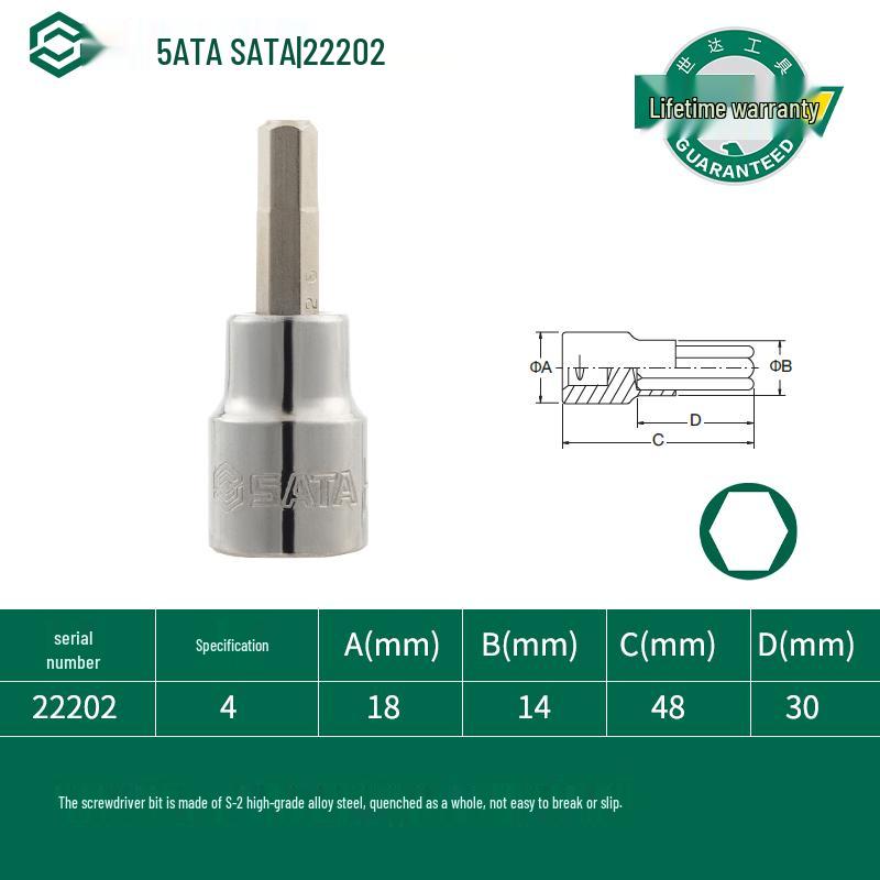 10mm šestihranný bit S2 nástrčný klíč na setrvačník ráčnový klíč nástroj