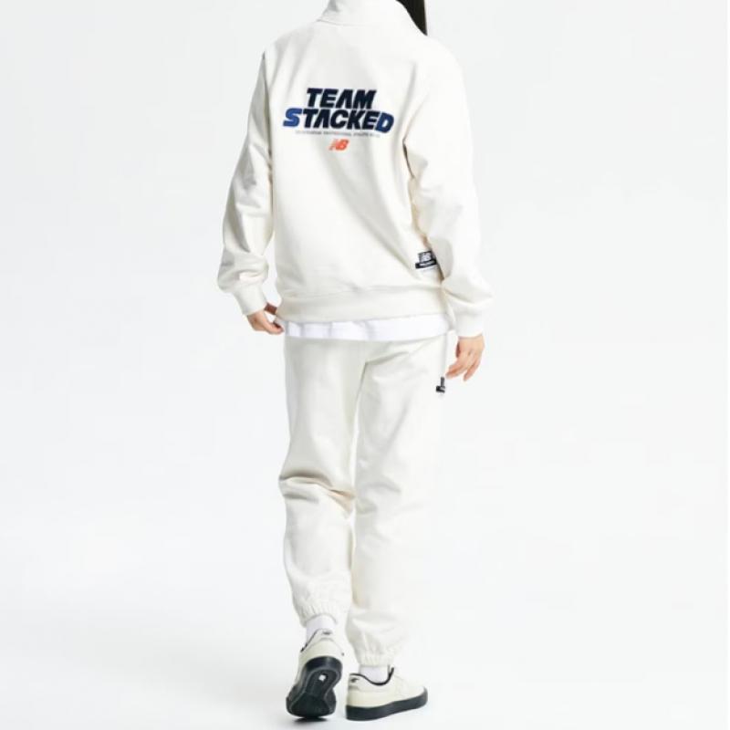 New Balance Half Club New Balance New Balance Common Team Stacked Brushed Half Zip Up