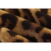 Women Leopard Print V Neck High Waist Irregular Long Sleeve Casual Dress