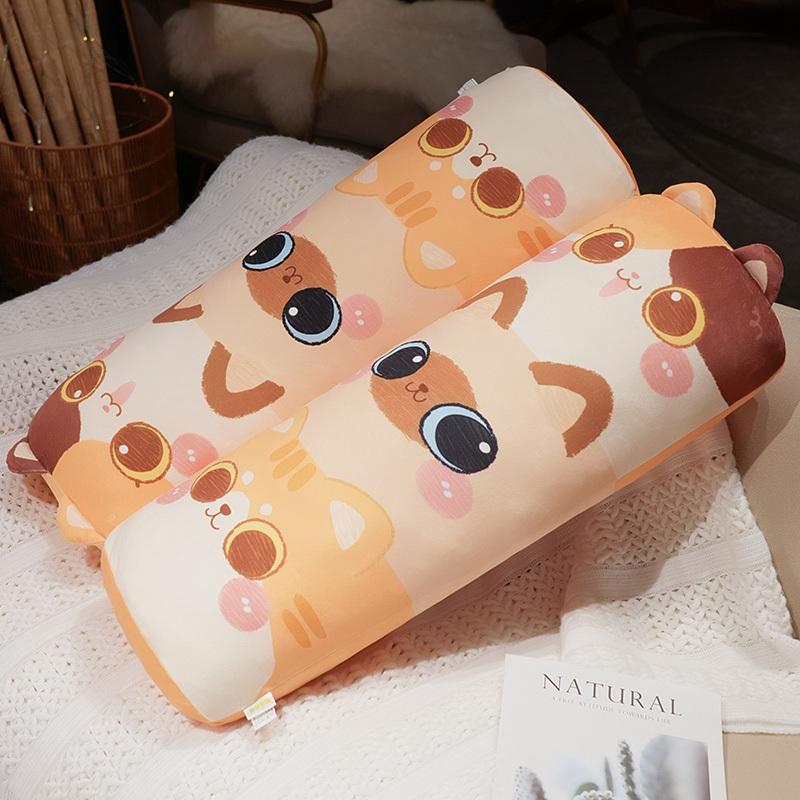Simulated Cat Pillow Decorative Cushion Plush Toys Printed Animal Pillow Cushion Stuffed Home Decor Birthday Gifts