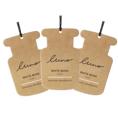 Luno H1461 Hanging for Cars, Rooms, Spaces, White Musk, N