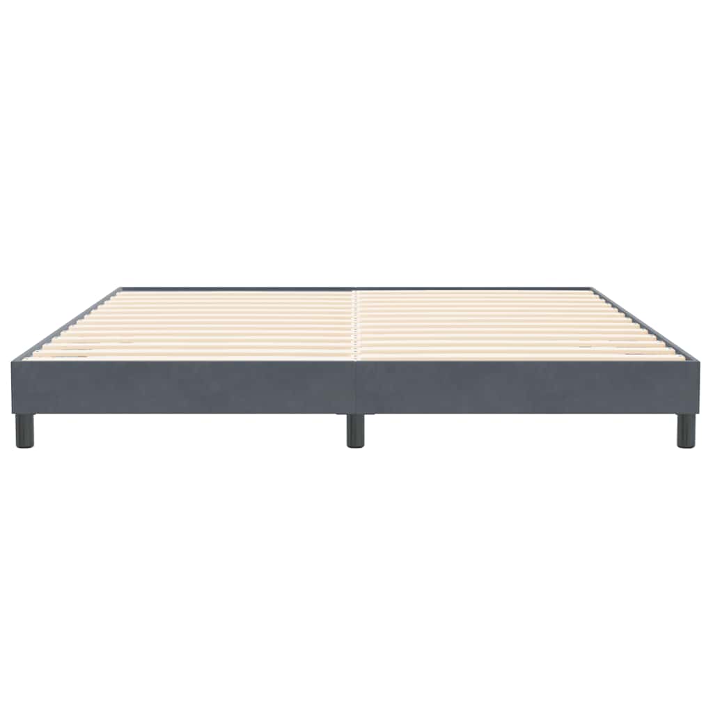 Łóżko Typu Box Spring Bez Materaca Ciemnoszary 200X220 Cm