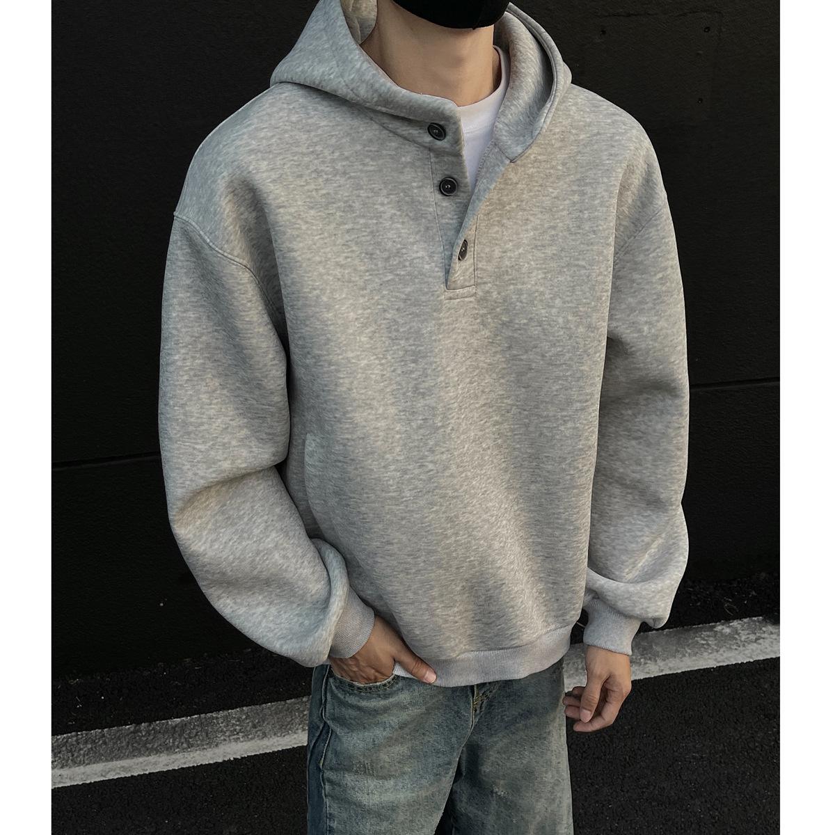 Unisex Heavyweight 400g Boxy American Hoodie - Short, Wide, Hooded Sweatshirt for Autumn/Winter L