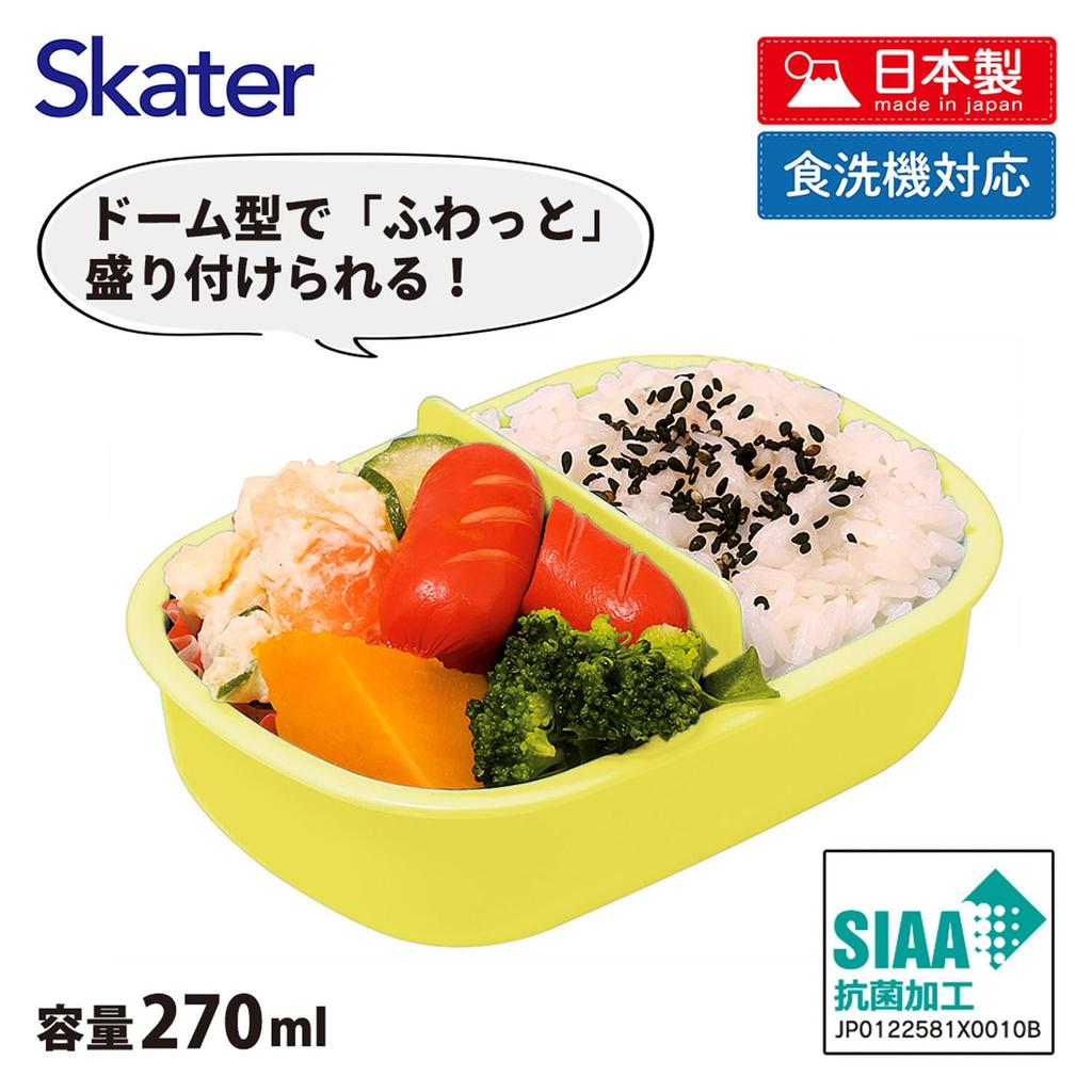 Skater Lunch Small Single Dome Perfect for Filling Made In Bread Thief QAF1AG Kids' Box, Size, Tier, 270ml, Shape, Kids' Lunches, Antibacterial,