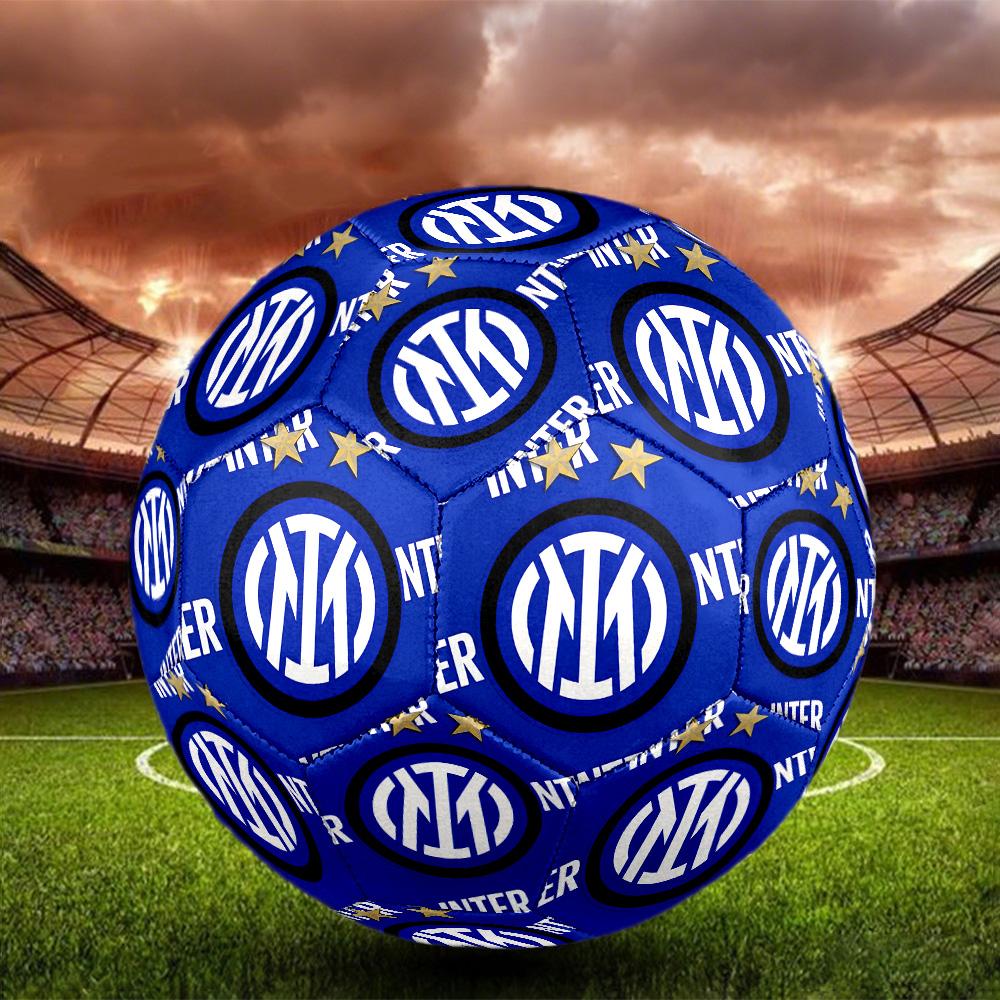 Inter. Italy-1 Pallone da Calcetto Indoor Colorato Per Tutte le Età Cucito a Macchina PVC Pronto per la Competizione Resistente Alta Rimbalzabilità MISURA 5 Pallone da Calcio.