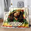 Bob Marley Marley Reggae Guitar Music Blanket Soft Cozy Perfect For Couch Chair Bed Four Seasons Multipurpose Modern Style Birthday Christmas Gift Bla