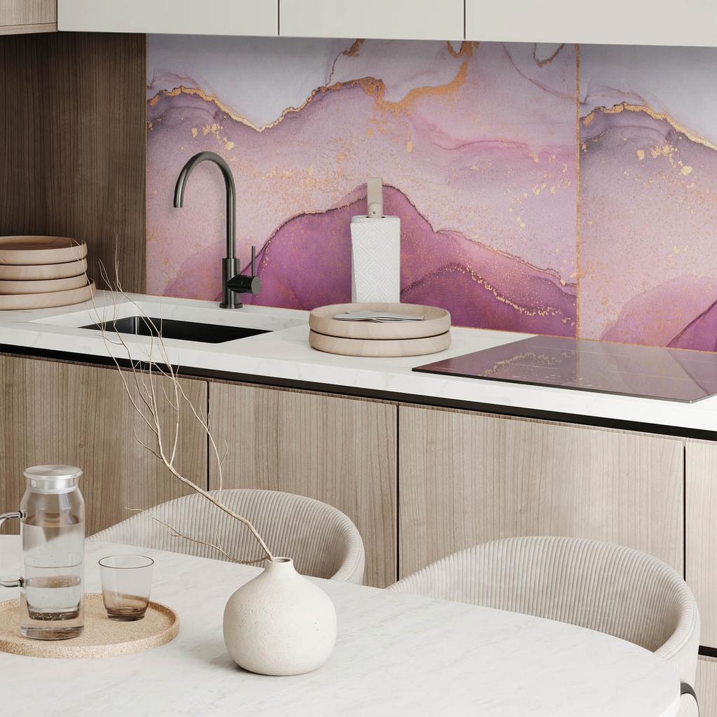 Winylowy Panel Samoprzylepny Do Pokoju Młodzieżowego 120X60 Cm Abstrakcyjny Krajobraz Z Falami