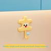 Cute Dopamine Puzzle Hook New Creative Suction Cup Hooks Bathroom Door Behind Hanger Bathroom Kitchen Towel Hanging Sticky Hook