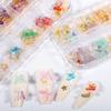 Aurora Gradient Schmetterling 3D Nail Art Ornamente - Komplettes Set