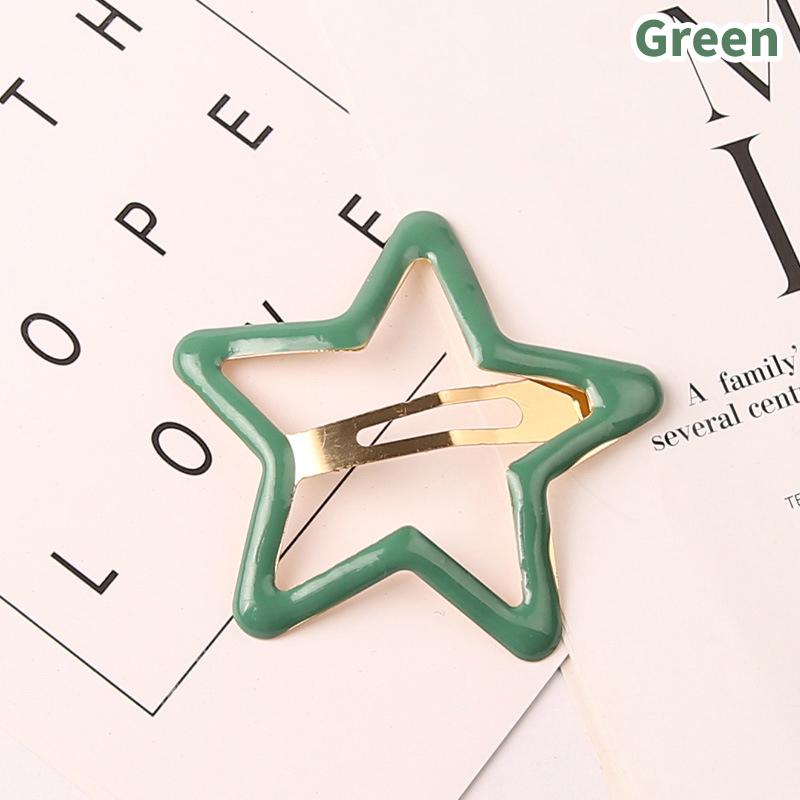 Bunte Hallow Star Haarnadel Haar Krallen Haar Clips Für Mädchen Frauen Kid Childs Vintage Für Geschenk Haar Zubehör Kopf Dekoration