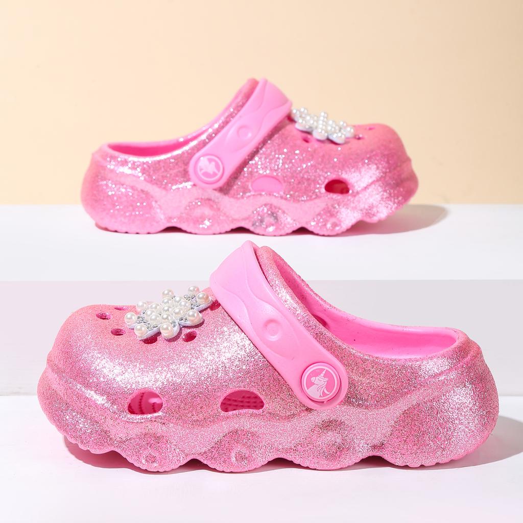 One-step Garden Shoes, Can Be Worn In All Seasons, Shiny Thick-soled EVA Versatile Hole Shoes, Suitable for the Beach 1214