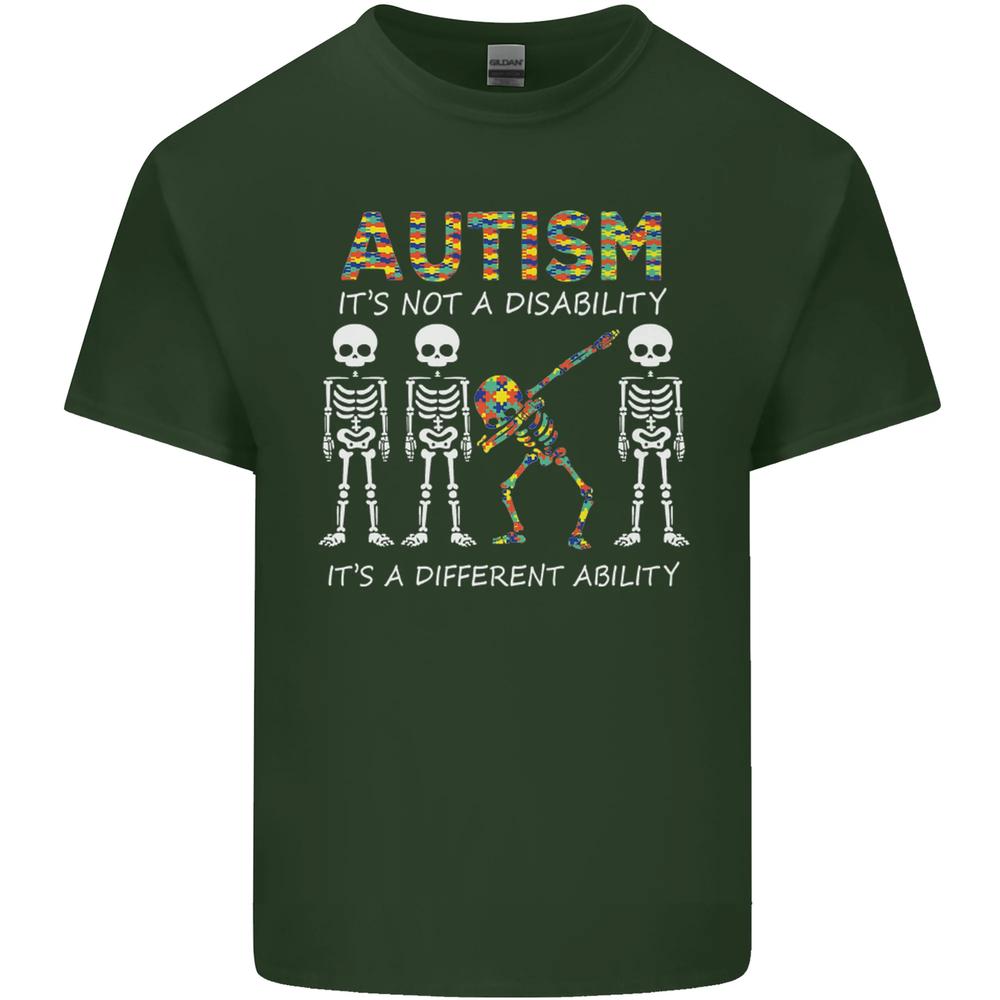 Autism A Different Ability Autistic ASD Unisexs Cotton TShirt Tee Top